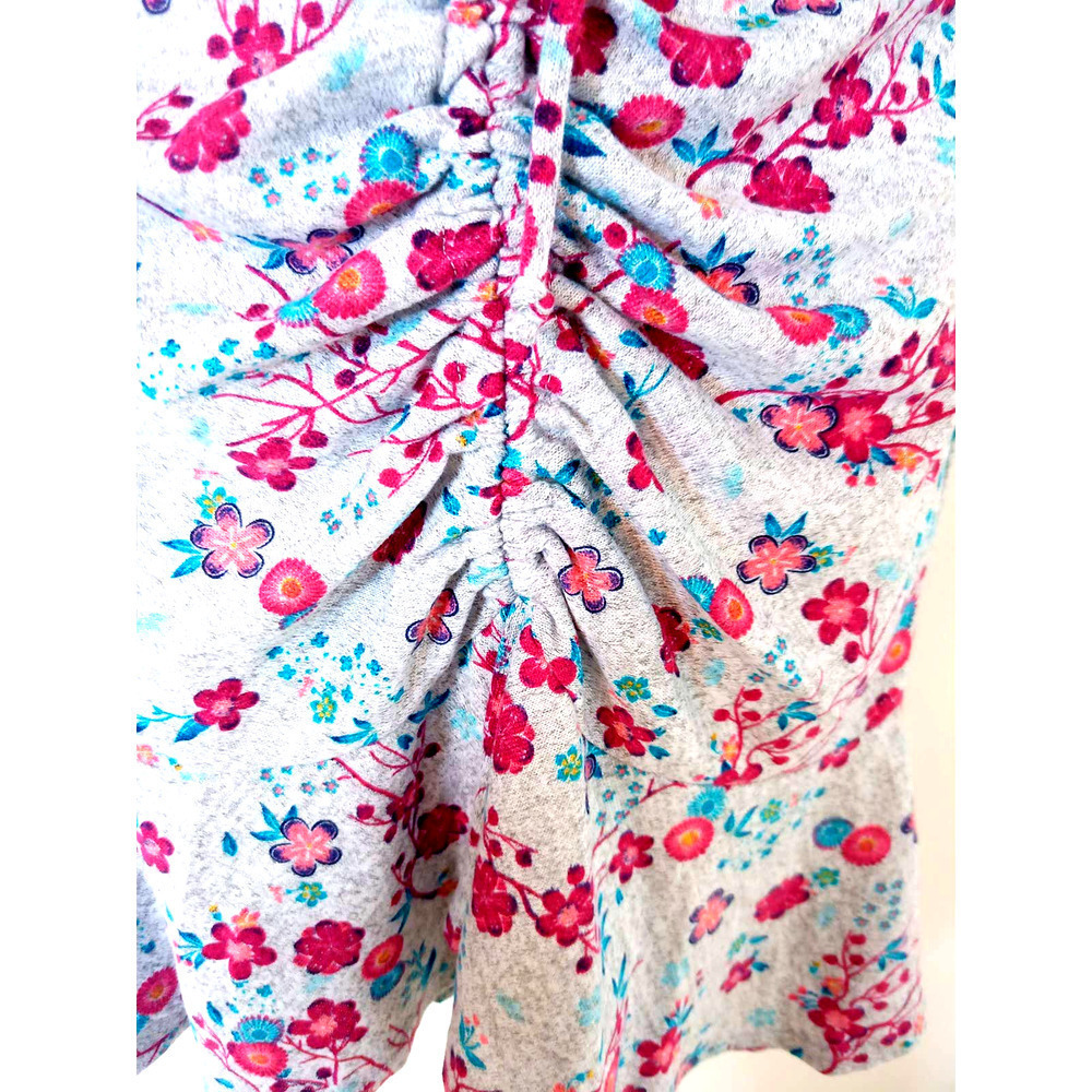 NWT JCP Disney Princess Grey Floral Ruched Dress - Picture 7 of 9